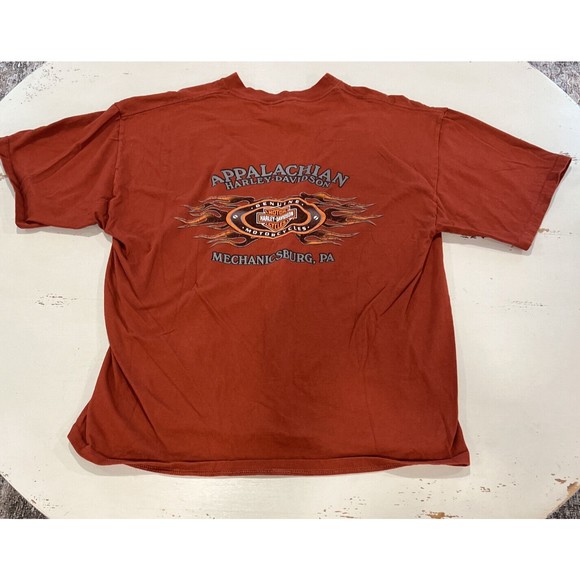 Harley Davidson Appalachian Mechanicsburg PA Ride Legend XL Beefy Tee Shirt Men - Picture 9 of 10